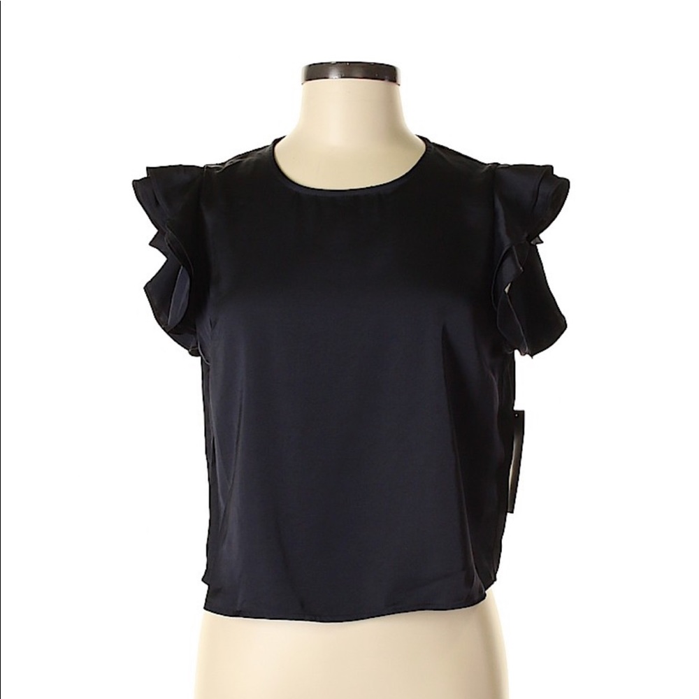 Zara Ruffled Sleeve Top